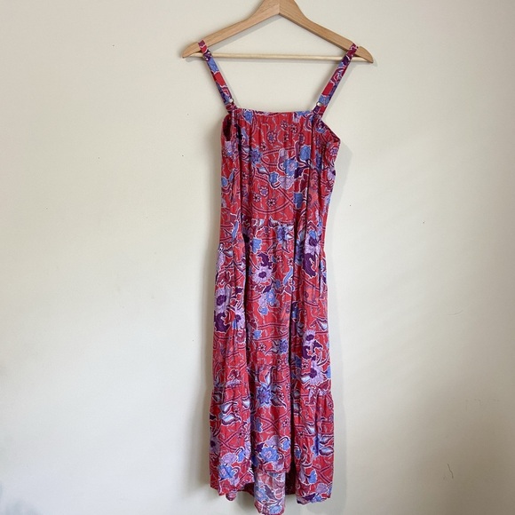 Knox Rose Pink and Purple Ruched Maxi Sundress - Picture 8 of 8